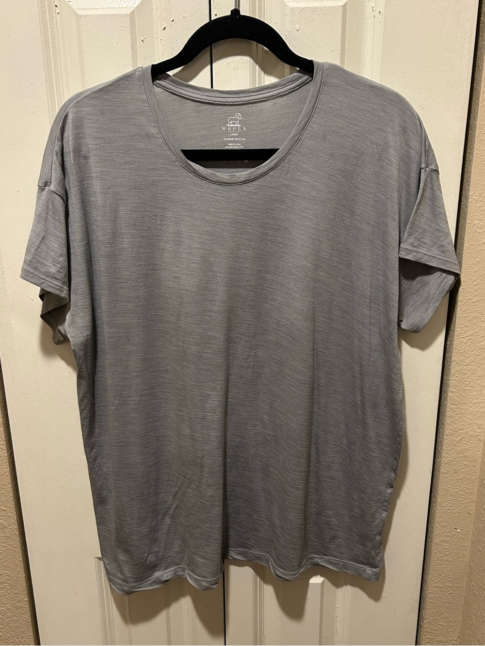 Woolx Lola Short Sleeve Scoop Neck Duralite Performance T shirt Womens , Large